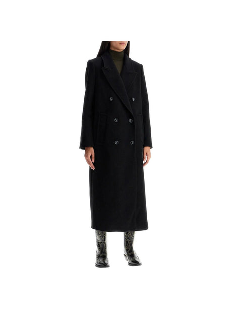 Double-Breasted Wool Coat-Ivy Oak-JOHN JULIA