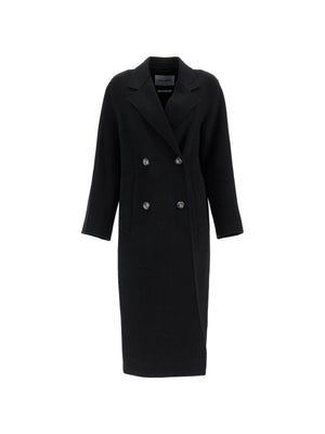 Double-Breasted Wool Coat Hand-Stitched Soft RWS Certified Wool