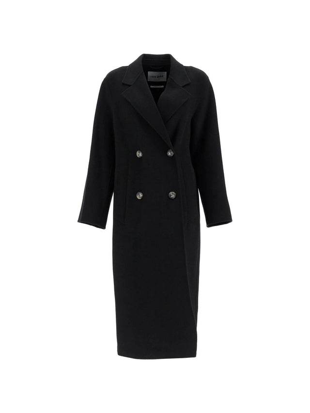 Double-Breasted Wool Coat Hand-Stitched Soft RWS Certified Wool - Women > Clothing > Outerwear > Coats