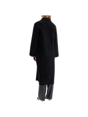 Double-Breasted Wool Coat Hand-Stitched Soft RWS Certified Wool - Women > Clothing > Outerwear > Coats