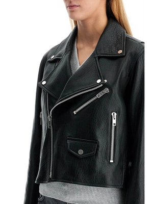 Lenny Sue Leather Biker Jacket