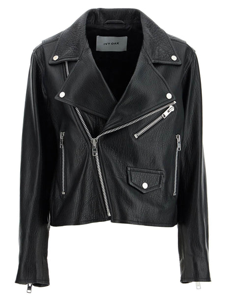 Lenny Sue Leather Biker Jacket