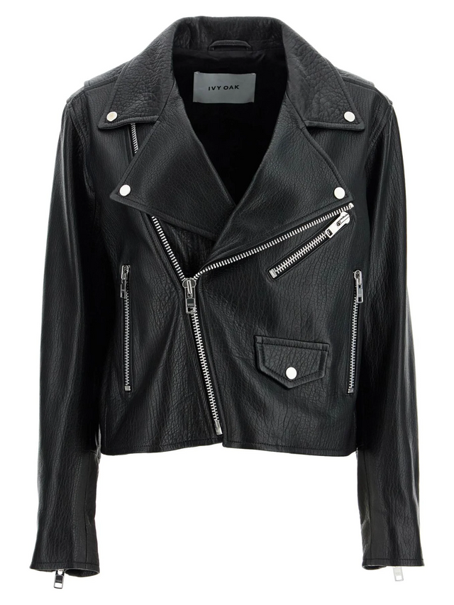 Lenny Sue Leather Biker Jacket