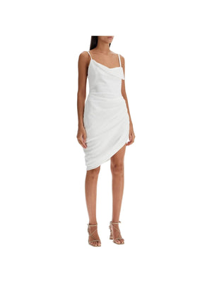 Asymmetric Draped Mini Dress - Women > Clothing > Dresses > Mini