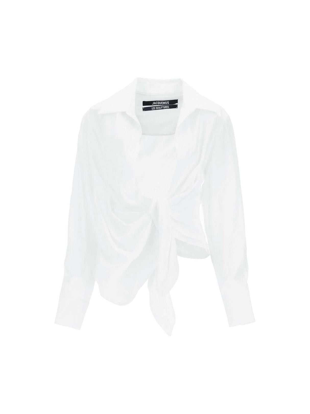 JACQUEMUS-'Bahia' Tied Sash Blouse-JOHN JULIA