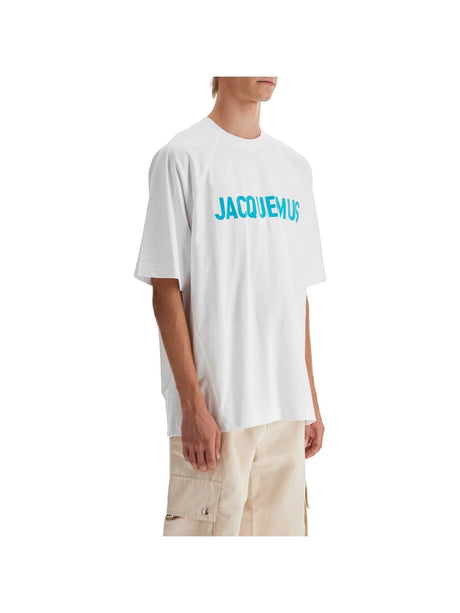 Oversized Typo Cotton T-shirt-Jacquemus-JOHN JULIA