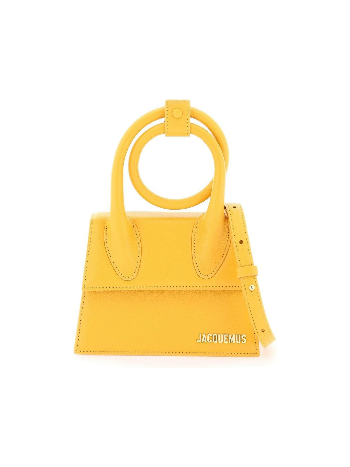 Dark Orange 'Le Chiquito Noeud' Genuine Leather Bag JACQUEMUS JOHN JULIA.