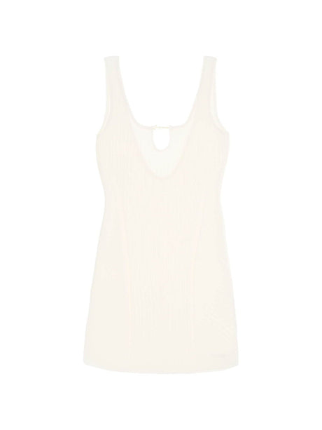 JACQUEMUS-La Mini Robe Sierra Ribbed Dress-JOHN JULIA