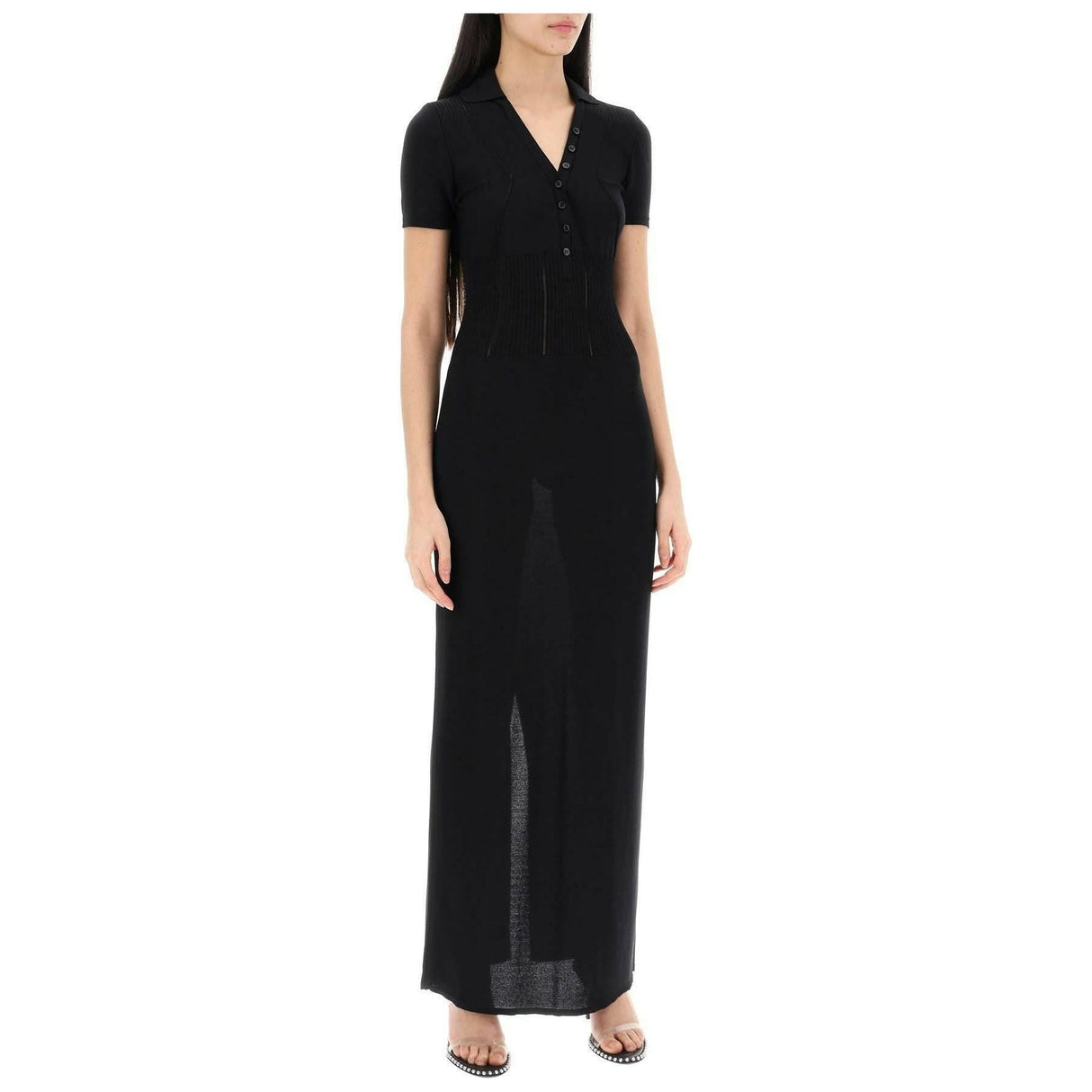 Black 'La Robe Yauco' Maxi Dress JACQUEMUS JOHN JULIA.