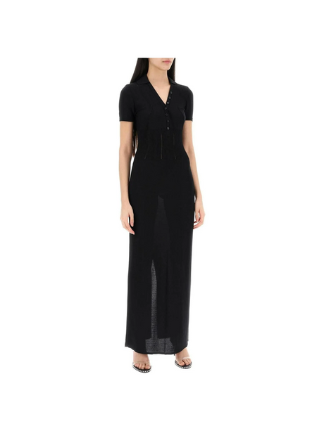 Black 'La Robe Yauco' Maxi Dress JACQUEMUS JOHN JULIA.