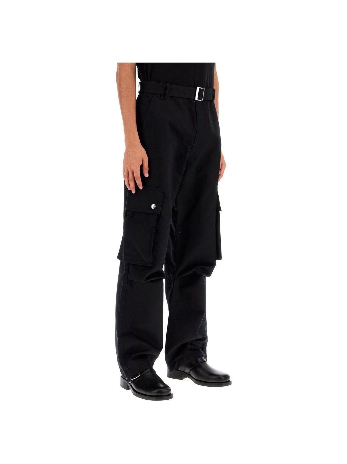 Cargo Gabardine Trousers In Eight