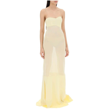 Light Yellow 'La robe Fino' Mermaid Dress JACQUEMUS JOHN JULIA.