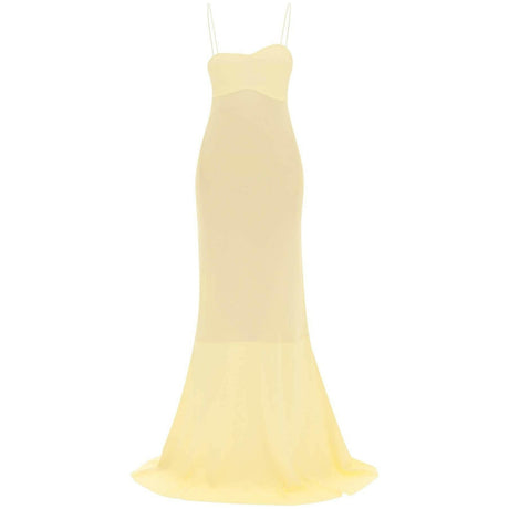 Light Yellow 'La robe Fino' Mermaid Dress JACQUEMUS JOHN JULIA.