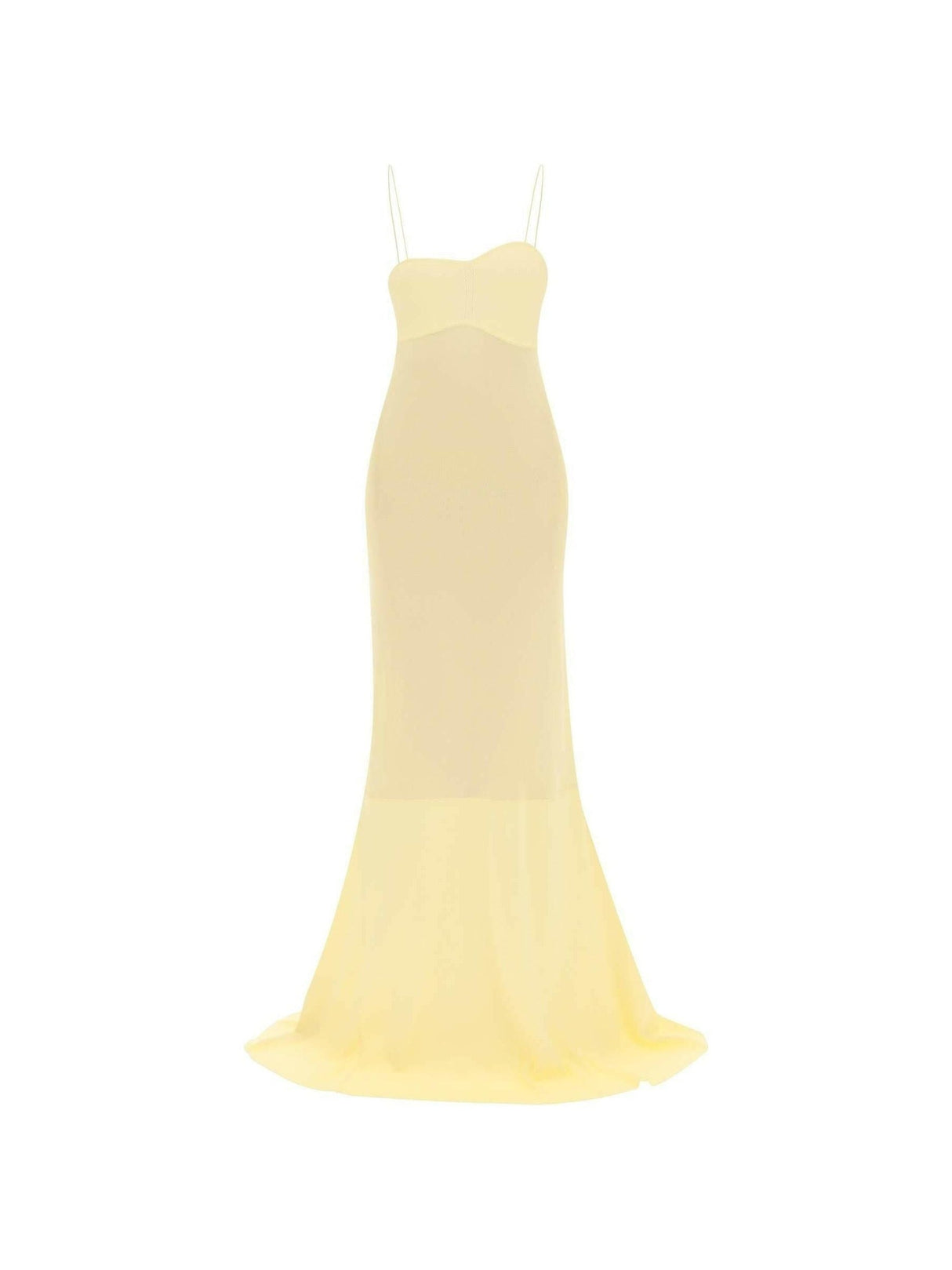 Light Yellow 'La robe Fino' Mermaid Dress JACQUEMUS JOHN JULIA.