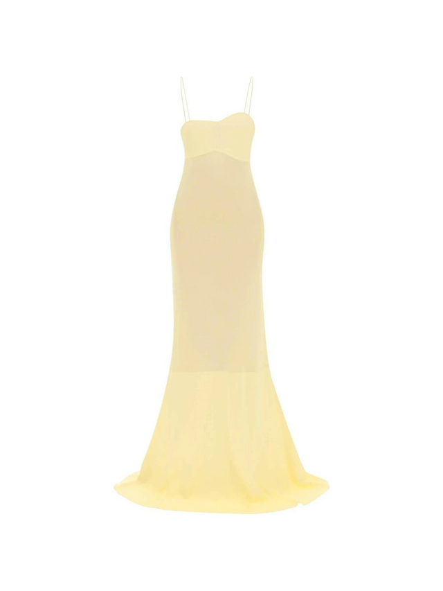 Light Yellow 'La robe Fino' Mermaid Dress JACQUEMUS JOHN JULIA.