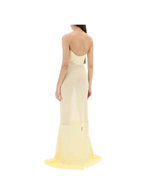 Light Yellow 'La robe Fino' Mermaid Dress JACQUEMUS JOHN JULIA.