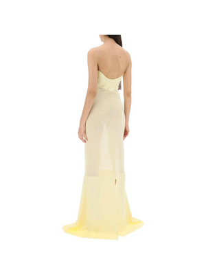 Light Yellow 'La robe Fino' Mermaid Dress JACQUEMUS JOHN JULIA.