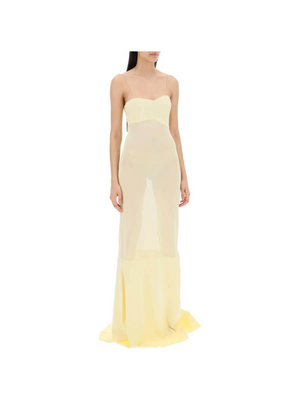 Light Yellow 'La robe Fino' Mermaid Dress JACQUEMUS JOHN JULIA.