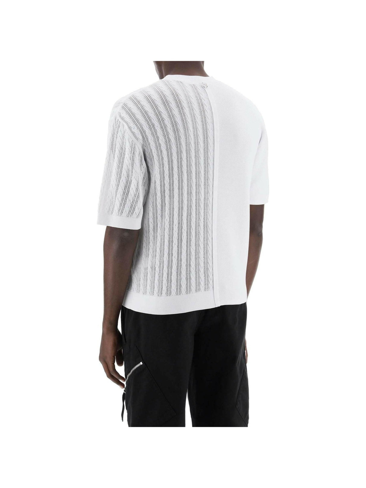 Off-White Le haut Juego Constrast Knit Top JACQUEMUS JOHN JULIA.