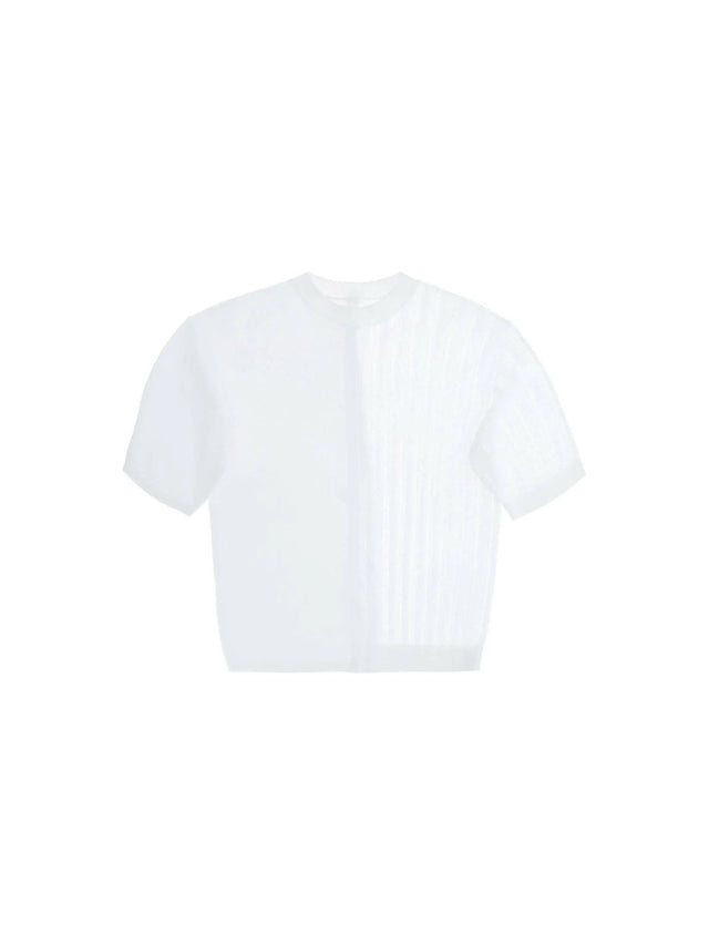 Off-White Le haut Juego Constrast Knit Top JACQUEMUS JOHN JULIA.