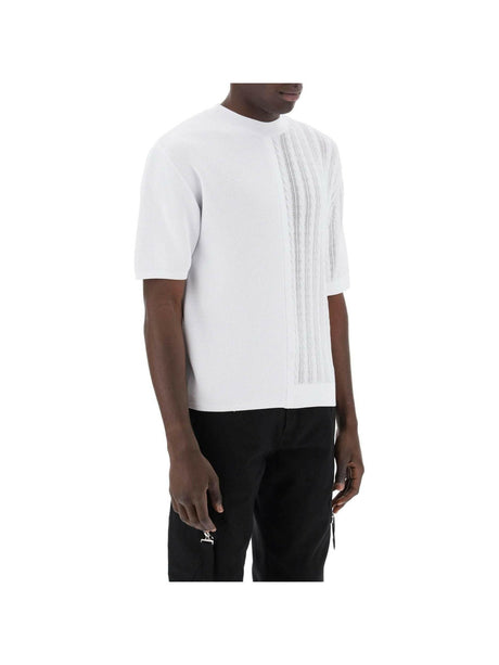 Off-White Le haut Juego Constrast Knit Top JACQUEMUS JOHN JULIA.