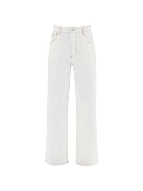 Off-White Tabac 'Le De Nîmes Large' Regenerative Cotton Jeans JACQUEMUS JOHN JULIA.