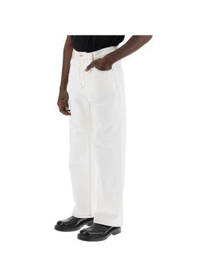 Off-White Tabac 'Le De Nîmes Large' Regenerative Cotton Jeans JACQUEMUS JOHN JULIA.