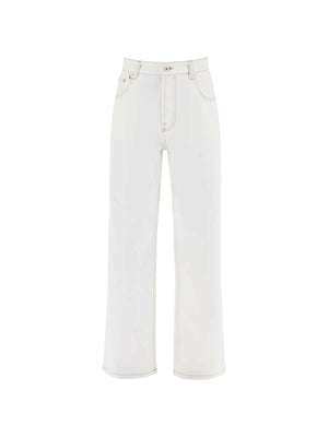 Off-White Tabac 'Le De Nîmes Large' Regenerative Cotton Jeans JACQUEMUS JOHN JULIA.