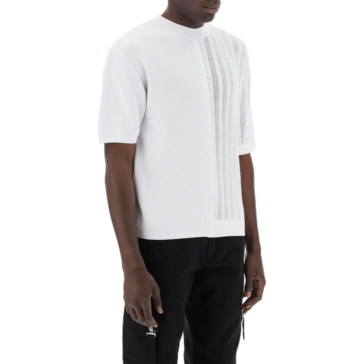 Off-White Le haut Juego Constrast Knit Top JACQUEMUS JOHN JULIA.