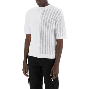 Off-White Le haut Juego Constrast Knit Top JACQUEMUS JOHN JULIA.