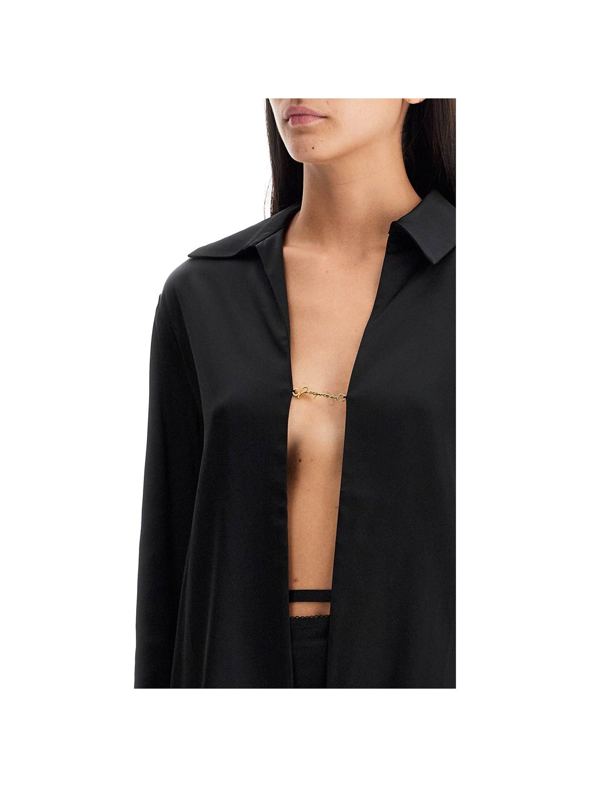 JACQUEMUS-Open Shirt 'The Night Chemise -JOHN JULIA.