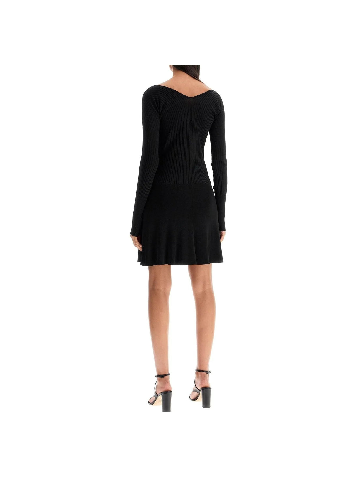 Ribbed Viscose Mini Dress