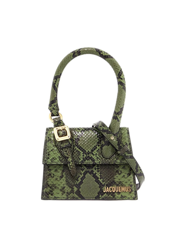 Snake-Print Leather Le Chiquito Moyen Boucle Bag - OS - Women > Bags > Handbags