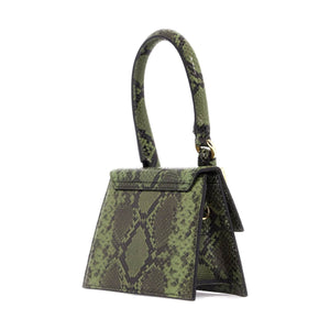 Snake-Print Leather Le Chiquito Moyen Boucle Bag