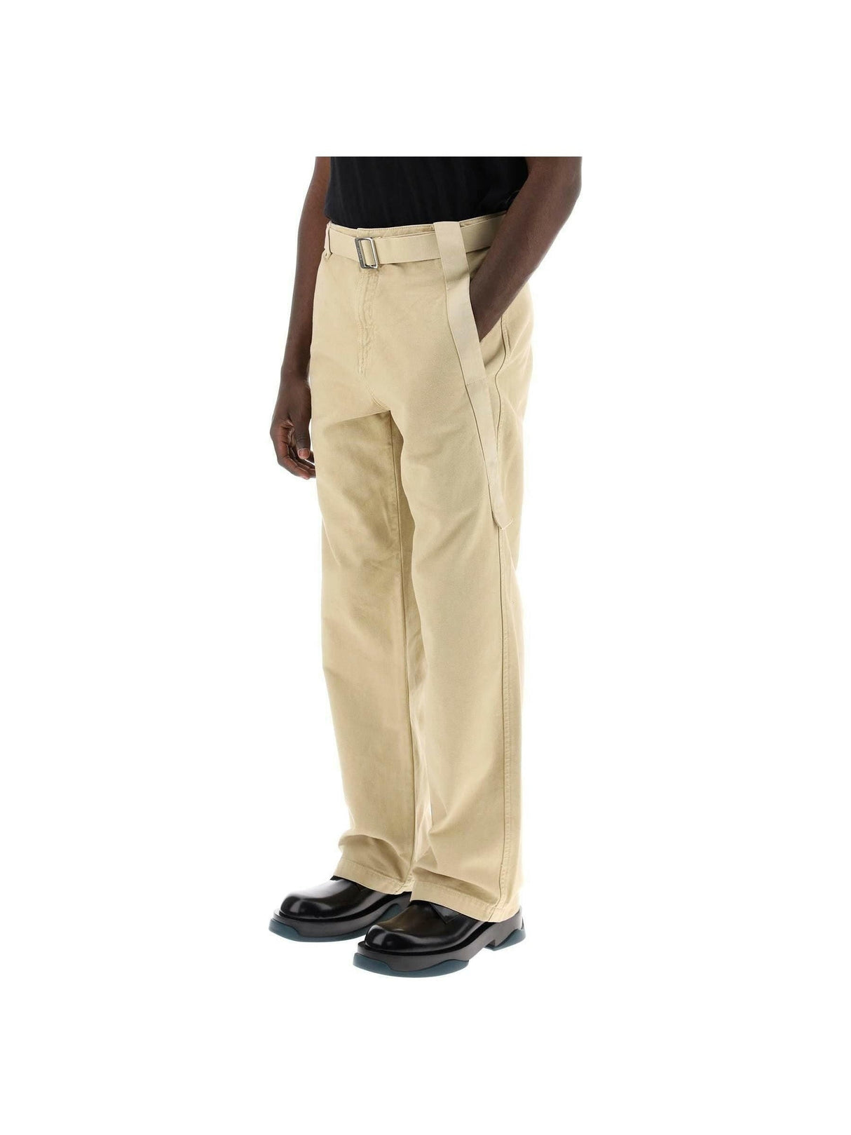 The Brown' Cotton Pants with removable belt JACQUEMUS JOHN JULIA.