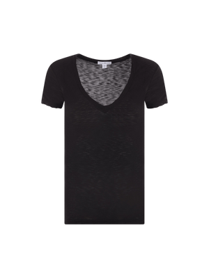 Reverse Binding Cotton T-shirt-JAMES PERSE-JOHN JULIA