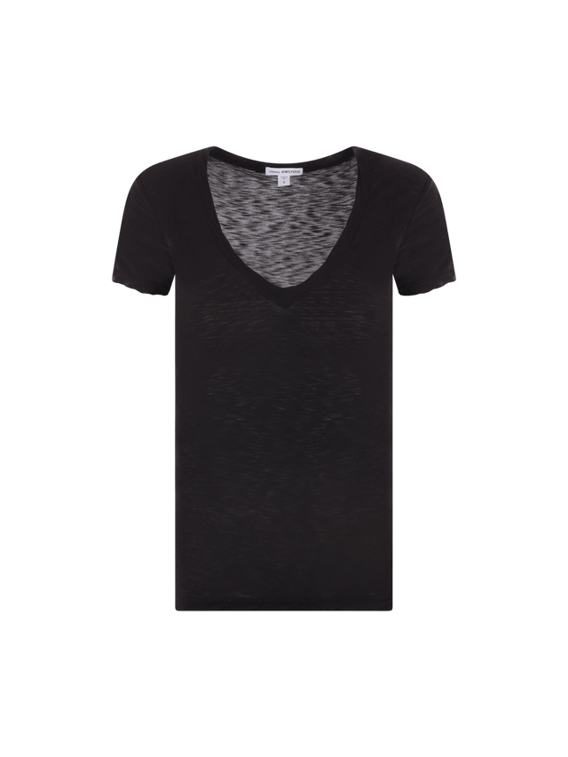 Reverse Binding Cotton T-shirt-JAMES PERSE-JOHN JULIA