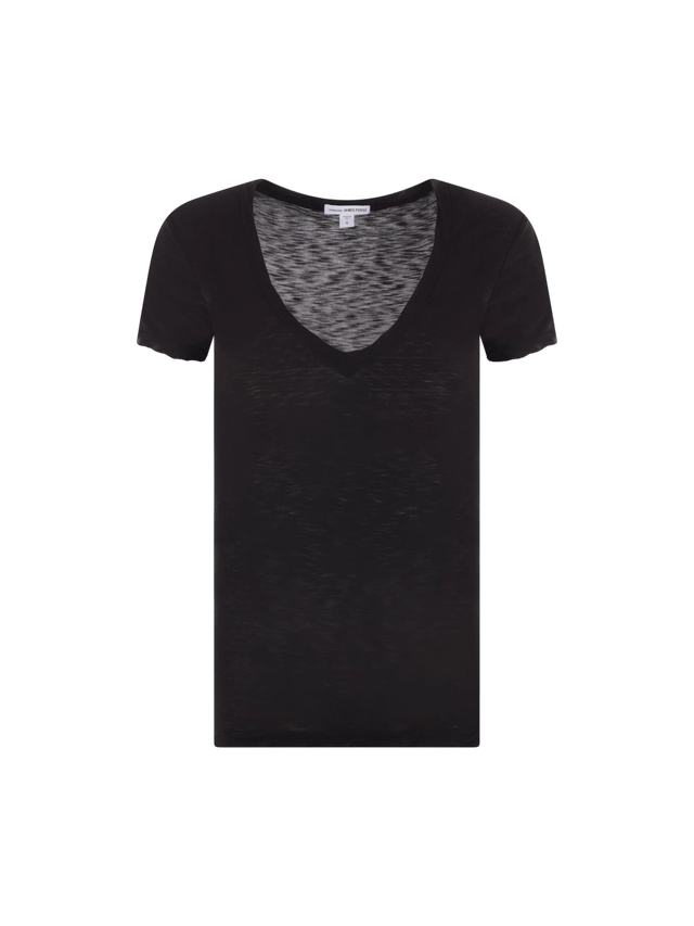 Reverse Binding Cotton T-shirt-JAMES PERSE-JOHN JULIA