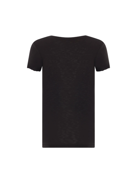 Reverse Binding Cotton T-shirt-JAMES PERSE-JOHN JULIA