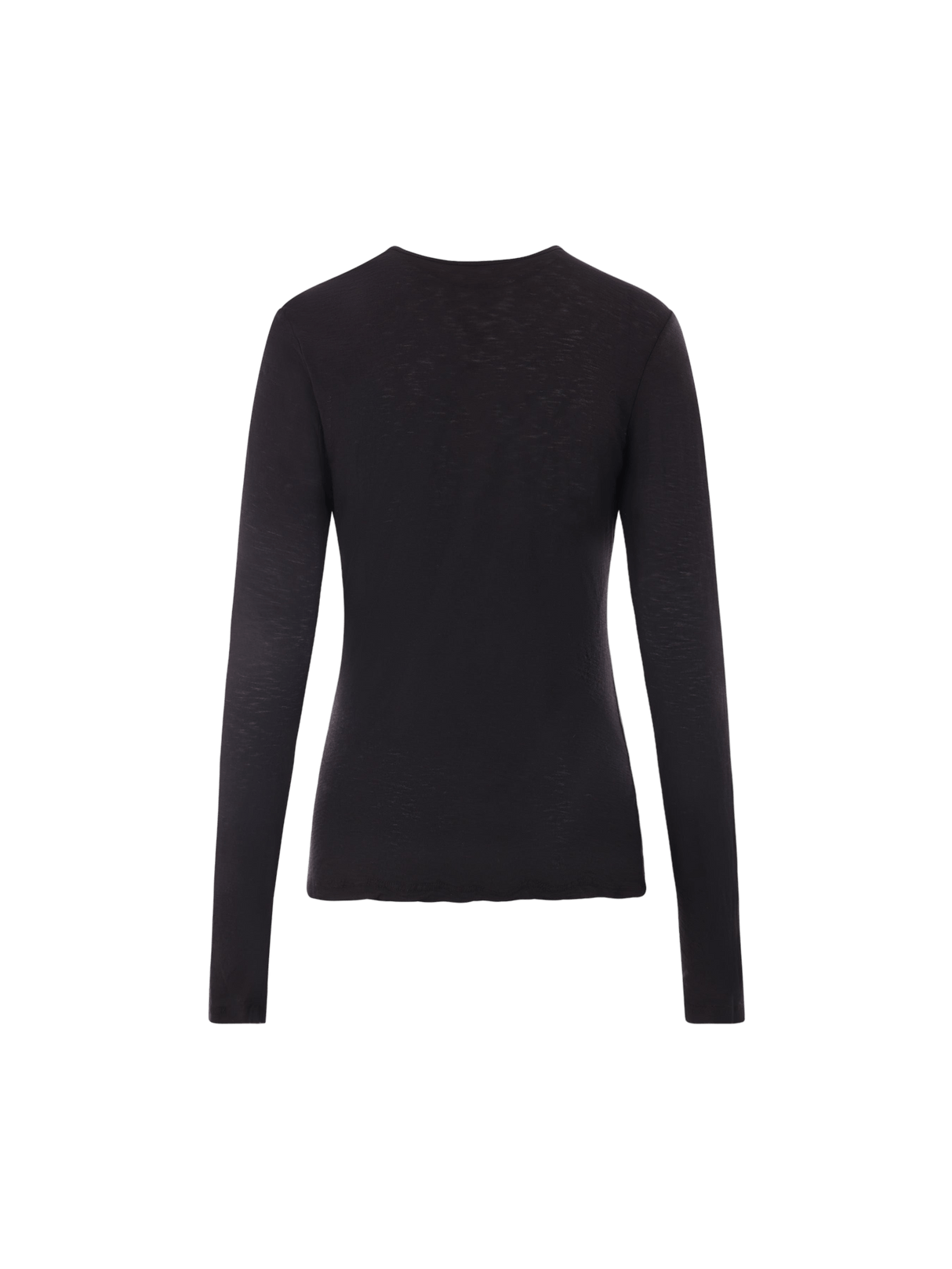 Sheer Slub Cotton Long-sleeved T-shirt-JAMES PERSE-JOHN JULIA