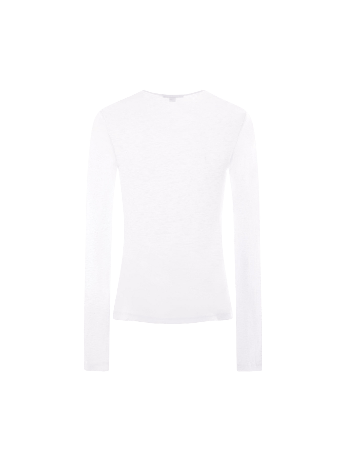 Sheer Slub Cotton Long-sleeved T-shirt-JAMES PERSE-JOHN JULIA