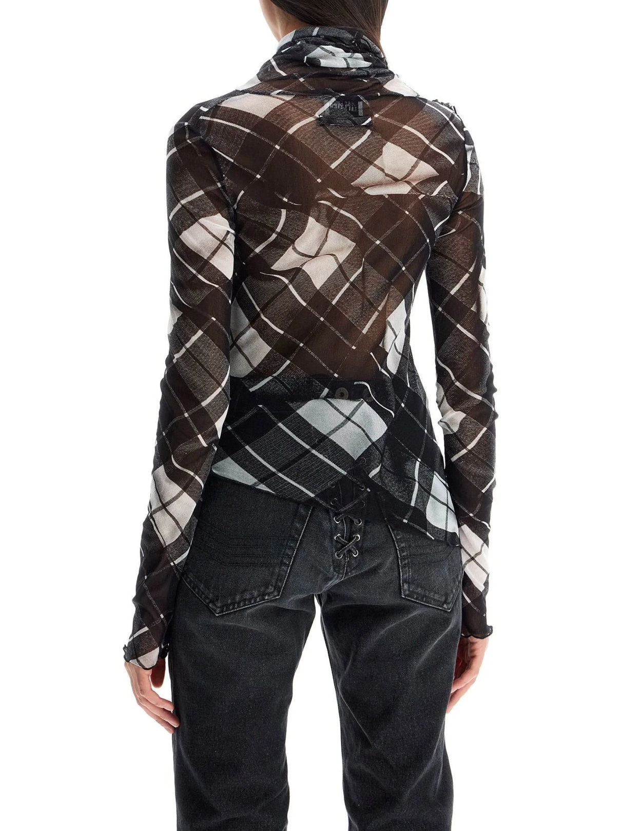 JEAN PAUL GAULTIER-Deconstructed Tartan Tulle-JOHN JULIA