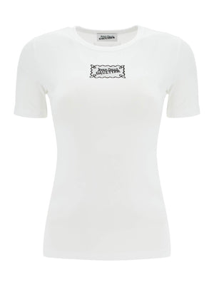 JEAN PAUL GAULTIER-Fitted Stretch Cotton T-shirt-JOHN JULIA