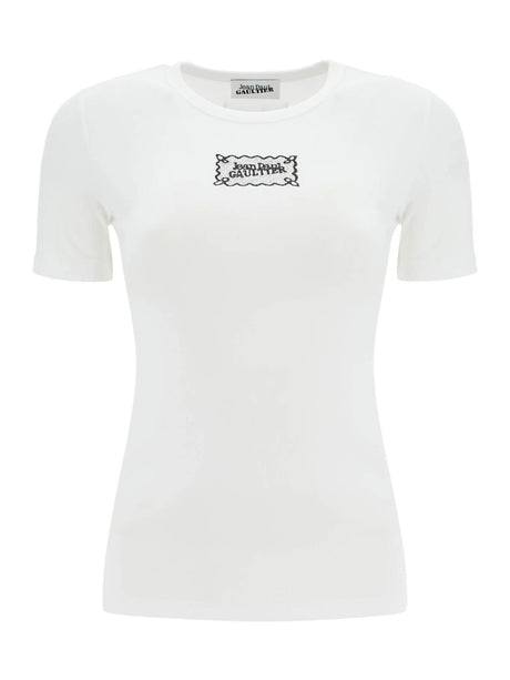 Fitted Stretch Cotton T-shirt JEAN PAUL GAULTIER