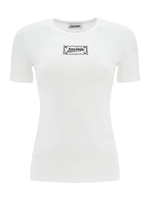 Fitted Stretch Cotton T-shirt JEAN PAUL GAULTIER