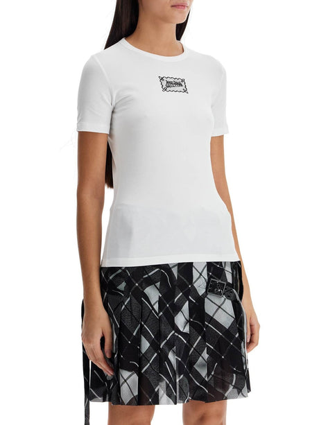 JEAN PAUL GAULTIER-Fitted Stretch Cotton T-shirt-JOHN JULIA