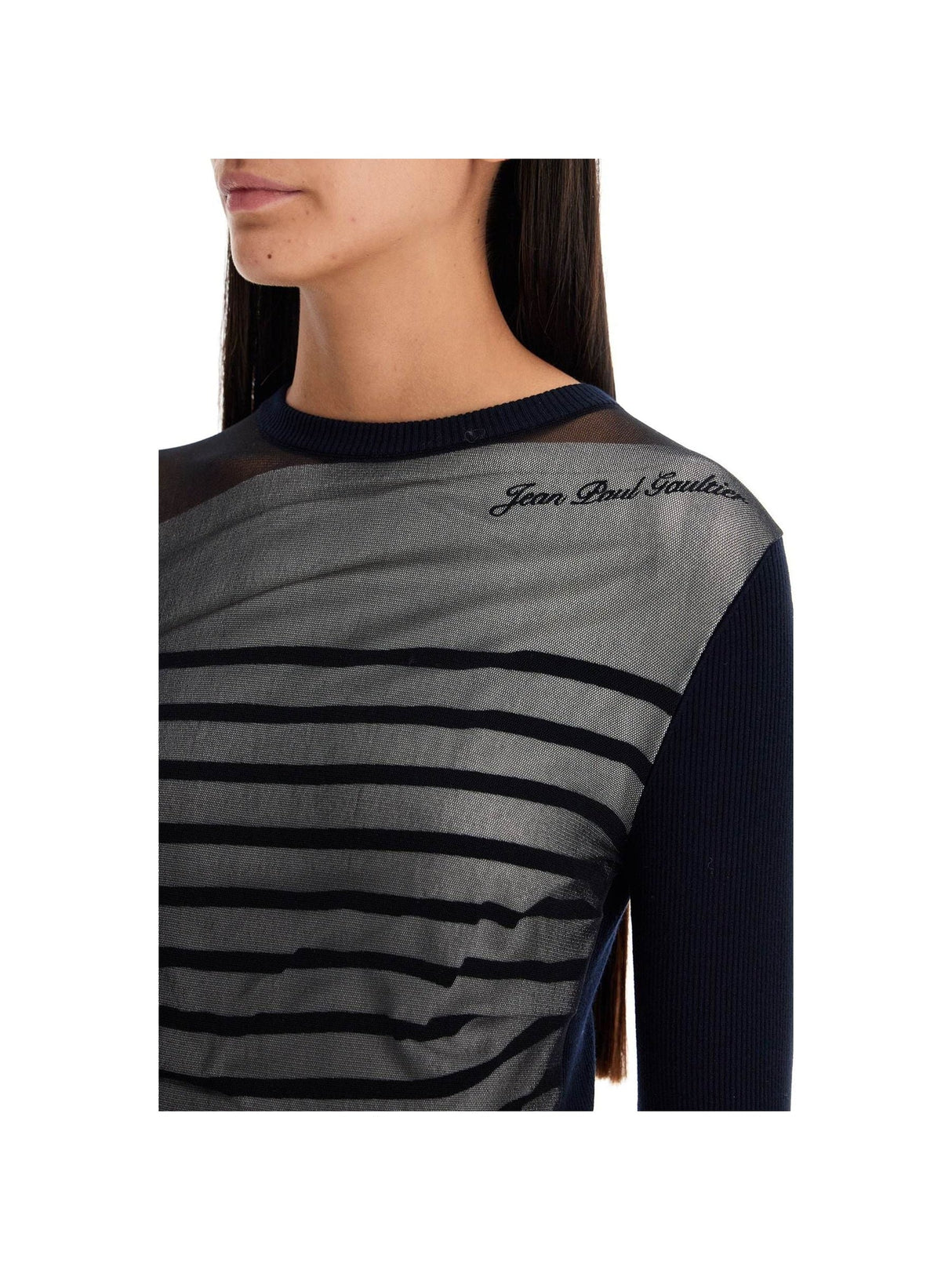 Striped Mesh Sailor Shirt