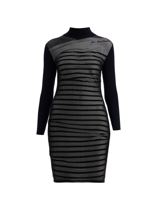 Striped Ribbed Knit Mini Dress - XXXS - Women > Clothing > Dresses > Mini