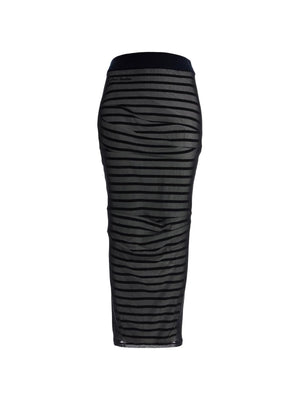 Striped Ribbed Long Skirt - XXXS - Women > Clothing > Skirts > Maxi