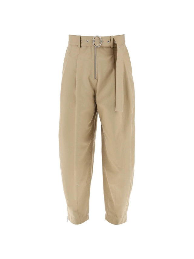 Cotton Pants With Removable Belt.